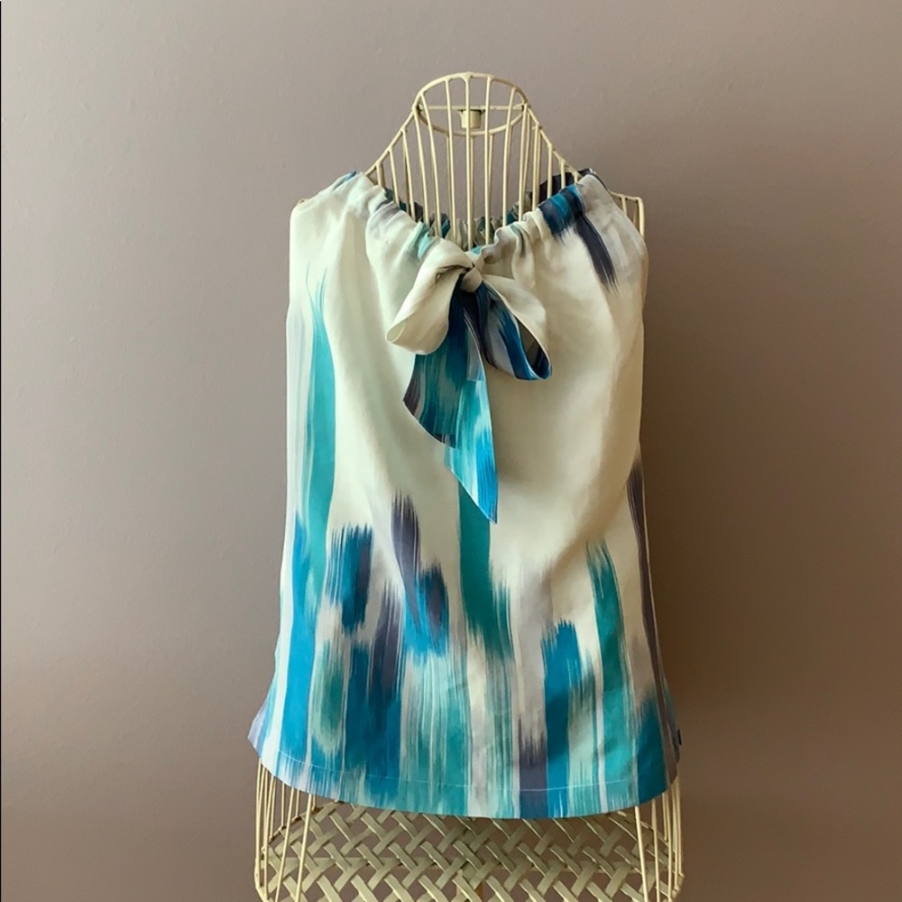 Calvin Klein Silk/linen halter top
